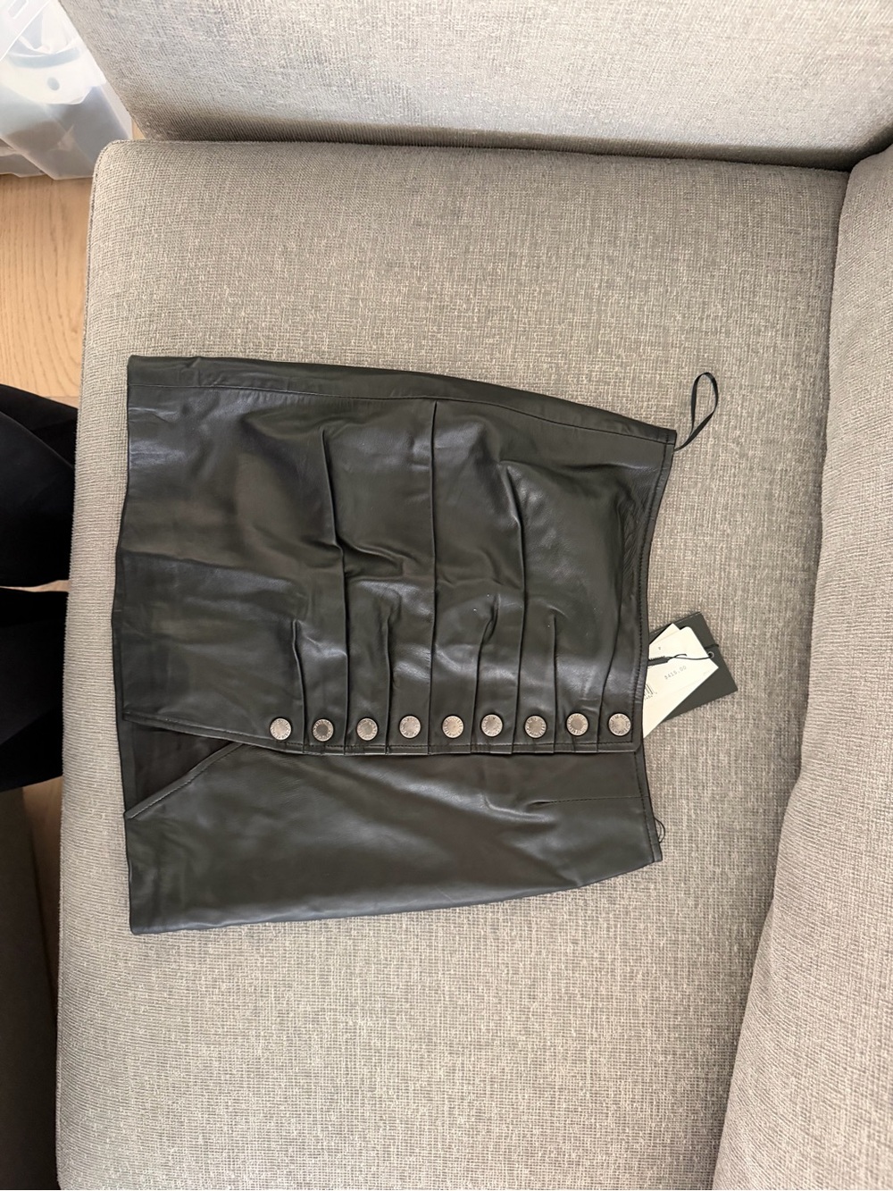 Retrofete Willa leather skirt